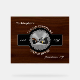 Polstermöbelkarpenter Akryllisches Zeichen Acrylschild