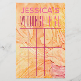 Polterabend BINGOFresh-Blume-Design Flyer