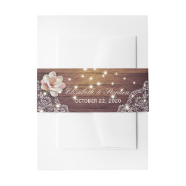Polterabend Floral String Lights Holzosen Deko Einladungsbanderole