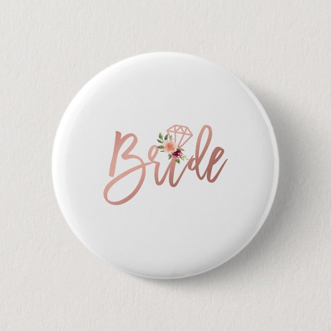 Polterabend für die Zukunft von Frau Bride Button (Vorderseite)