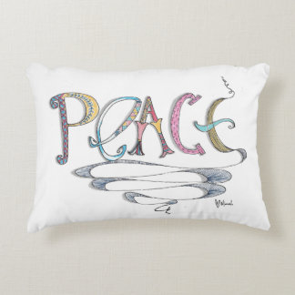 Poly coussin d'accent de paix