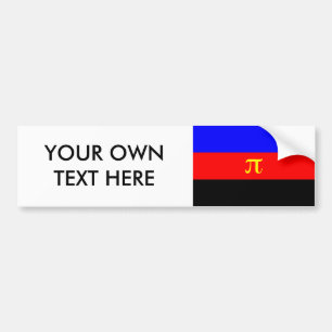 Polyamorie-Stolz-Flagge Autoaufkleber