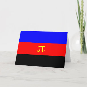 Polyamorie-Stolz-Flagge Feiertagskarte