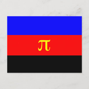 Polyamorie-Stolz-Flagge Postkarte
