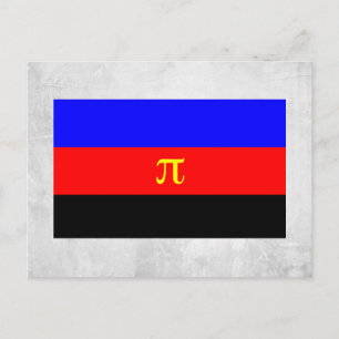 Polyamorie-Stolz-Flagge Postkarte