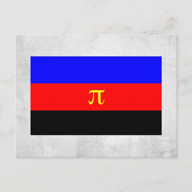 Polyamorie-Stolz-Flagge Postkarte (Vorderseite)