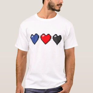 Polyamorous Pixel-Herzen T-Shirt
