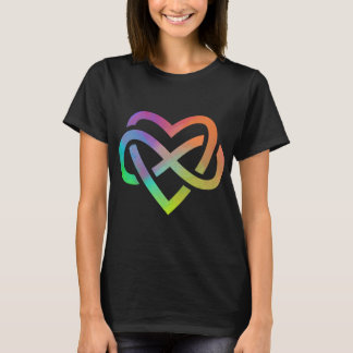 Polyamory Infinity Heart Symbol Neverending Liebe T-Shirt