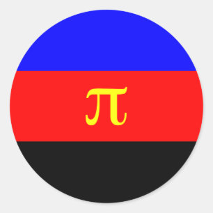 Polyamory, Panama-Flagge Runder Aufkleber