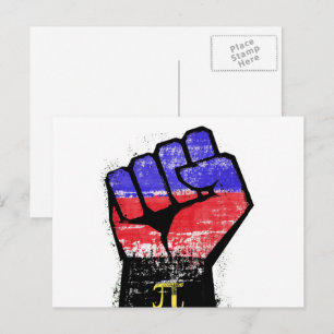 Polyamory Pride Fist Postkarte