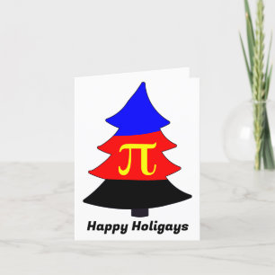 Polyamory Pride Holigay Tree Holiday Card Feiertagskarte