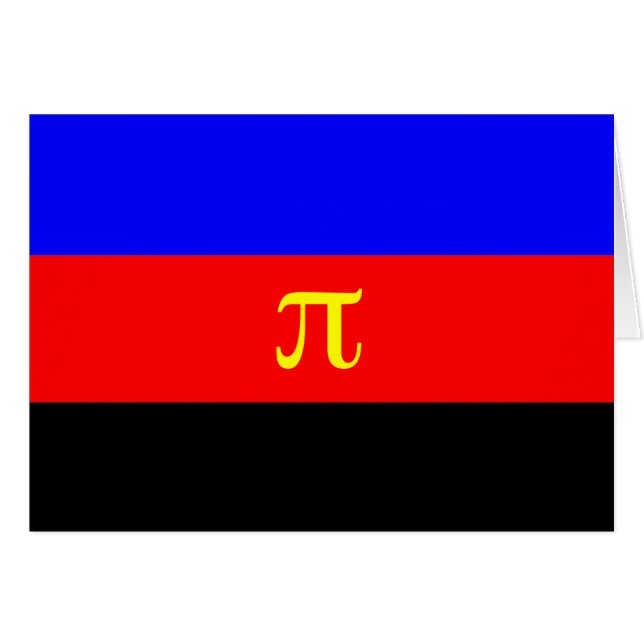 Polyamory-Stolperflagge (Vorderseite (Horizontal))