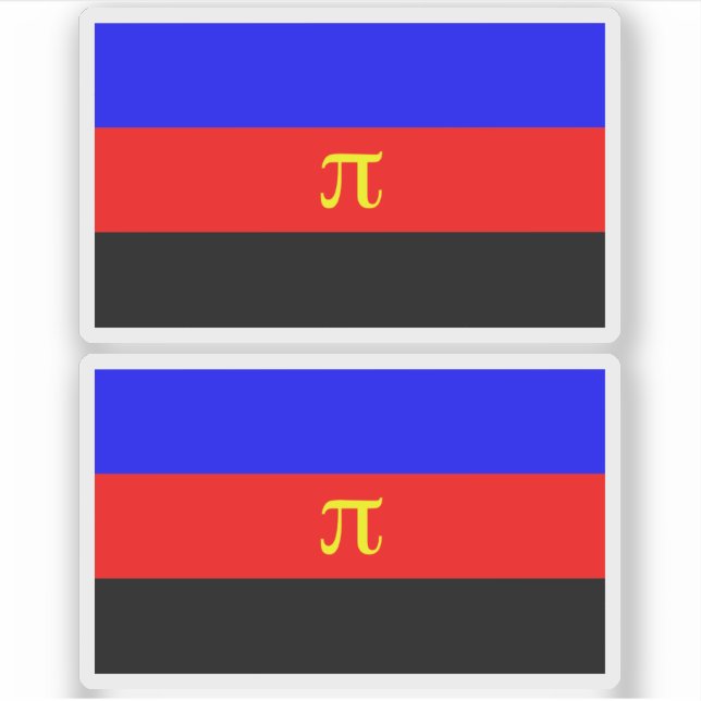 Polyamory-Stolperflagge Aufkleber (Vorderseite)