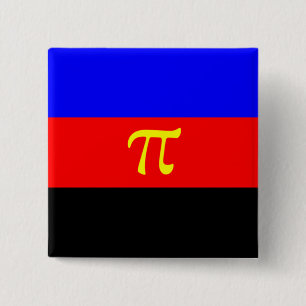 Polyamory-Stolperflagge Button