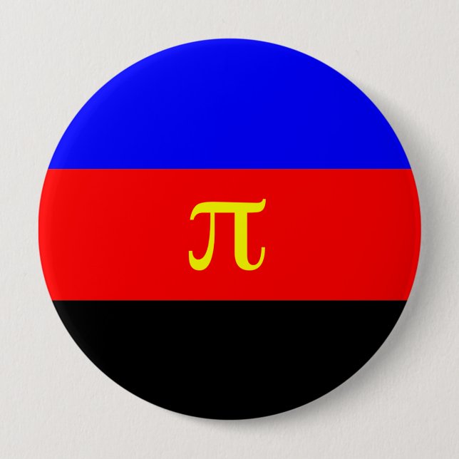 Polyamory-Stolperflagge Button (Vorderseite)