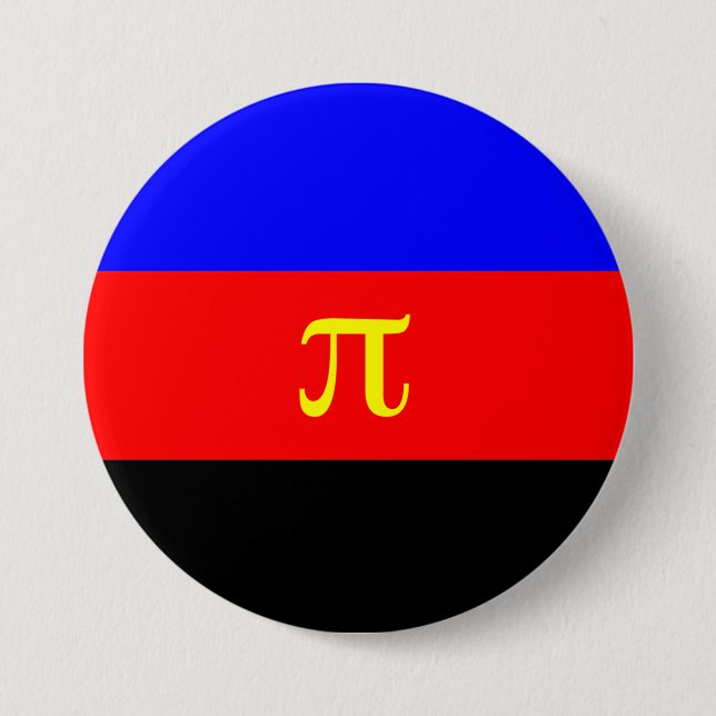 Polyamory-Stolperflagge Button (Vorderseite)