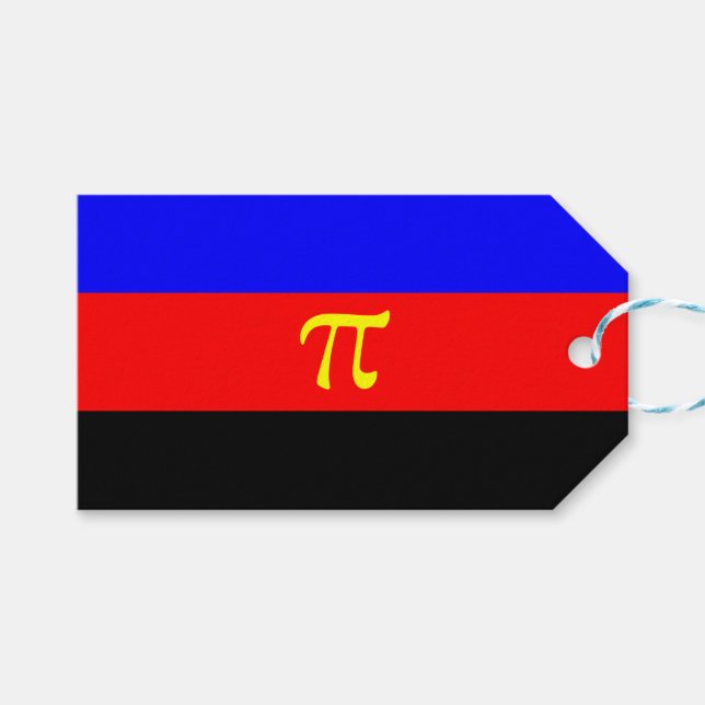 Polyamory-Stolperflagge Geschenkanhänger (Vorderseite (Horizontal))
