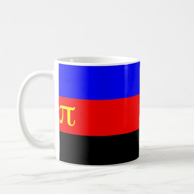Polyamory-Stolperflagge Kaffeetasse (Links)