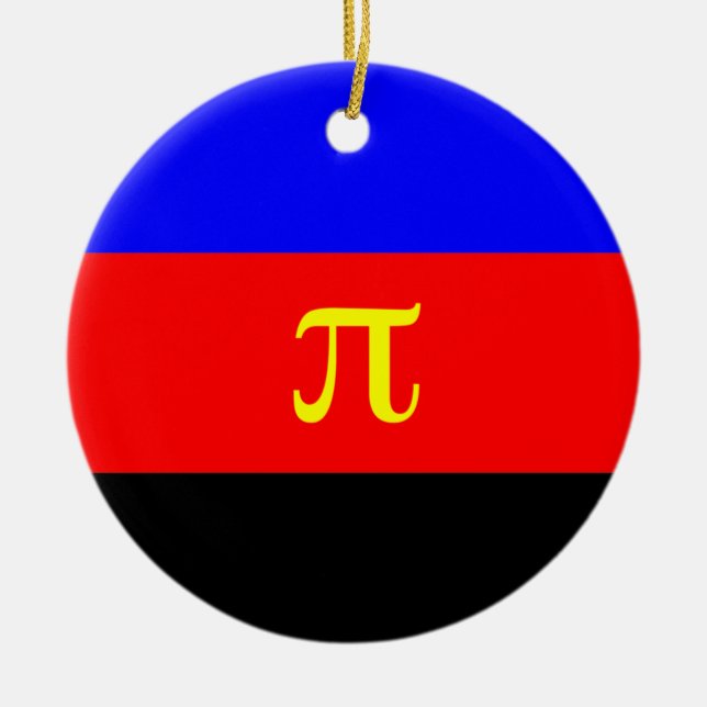 Polyamory-Stolperflagge Keramik Ornament (Vorne)