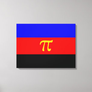 Polyamory-Stolperflagge Leinwanddruck