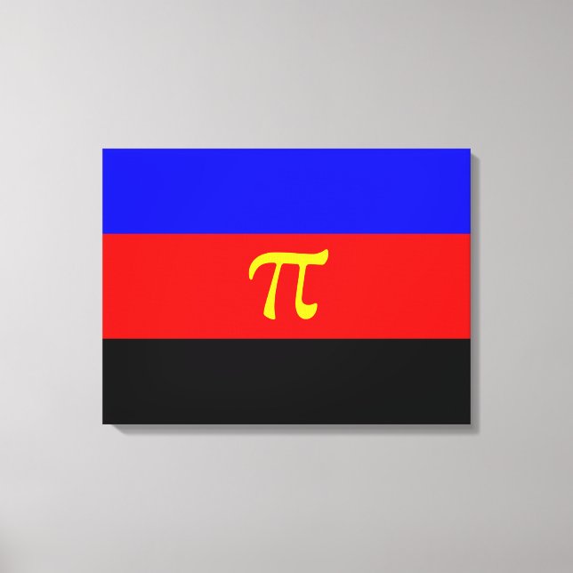 Polyamory-Stolperflagge Leinwanddruck (Vorderseite)