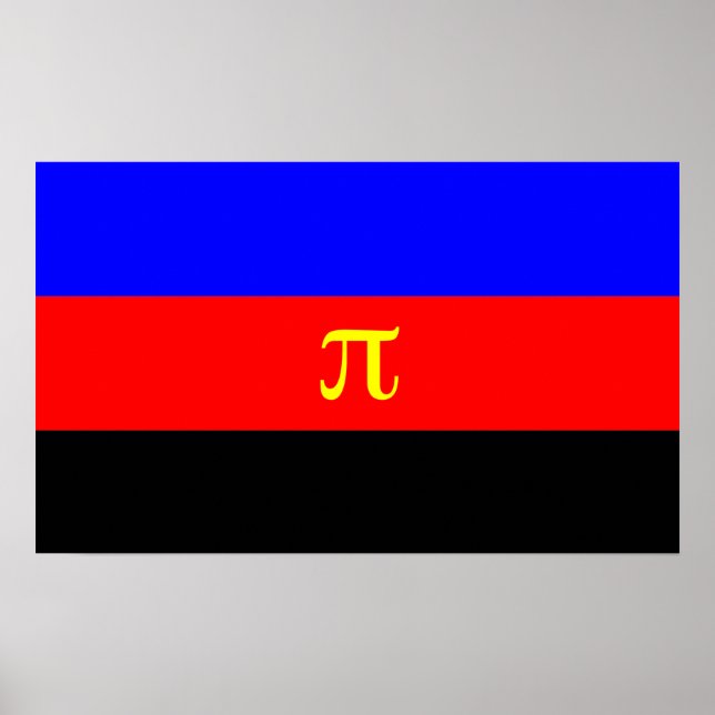 Polyamory-Stolperflagge Poster (Vorne)