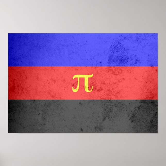 Polyamory-Stolperflagge Poster (Vorne)