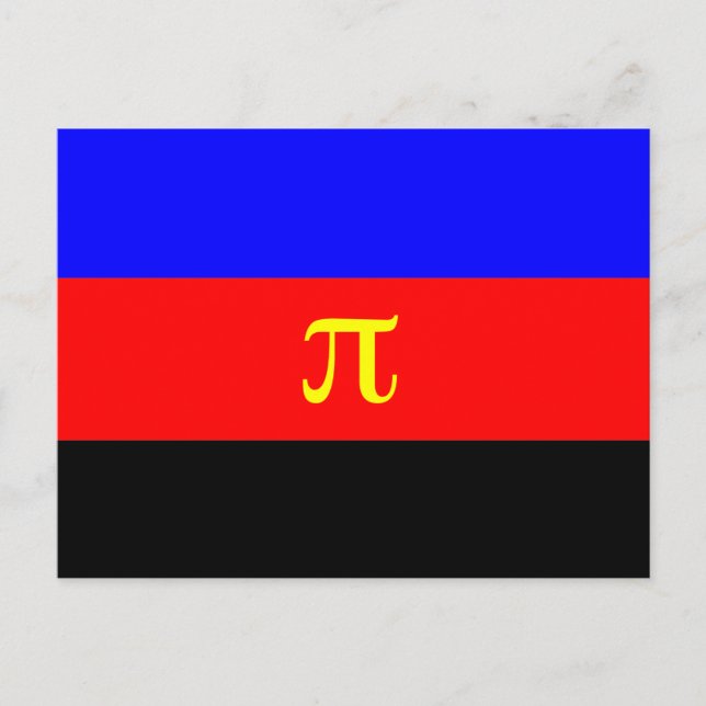 Polyamory-Stolperflagge Postkarte (Vorderseite)