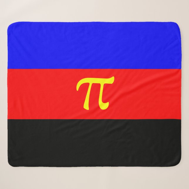 Polyamory-Stolperflagge Sherpadecke (Vorderseite (Horizontal))
