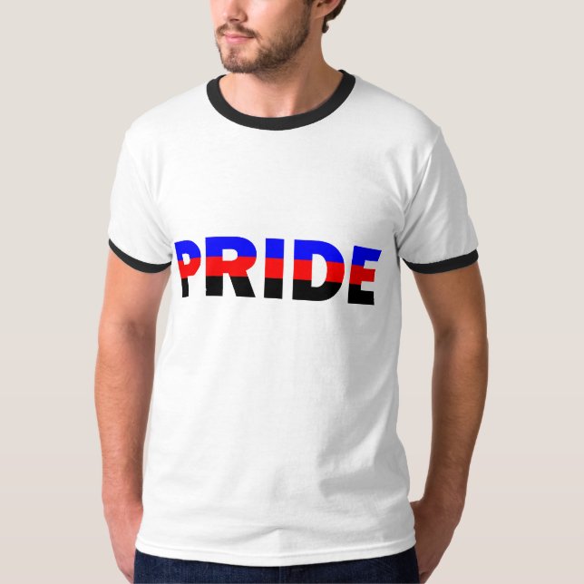 Polyamory-Stolperflagge T-Shirt (Vorderseite)