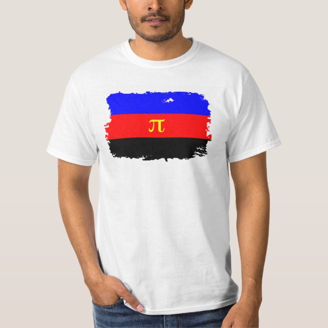 Polyamory-Stolperflagge T-Shirt (Vorderseite)