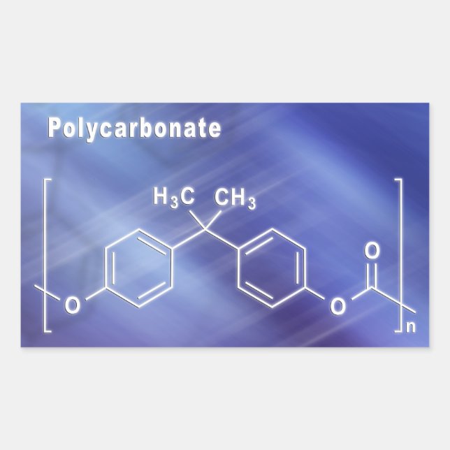 Polycarbonat Rechteckiger Aufkleber (Vorderseite)
