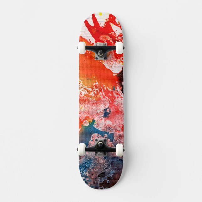 Polychromoptik #15B von Michael Moffa Skateboard (Vorderseite)