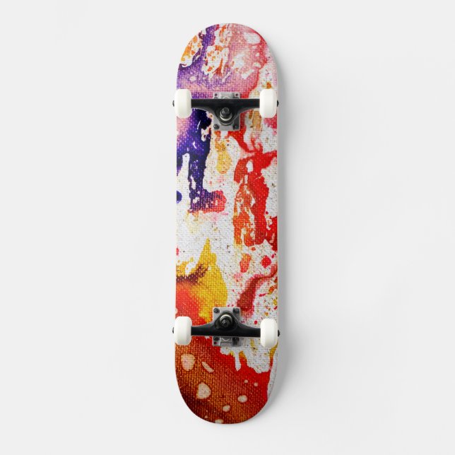 Polychromoptik #1A von Michael Moffa Skateboard (Vorderseite)