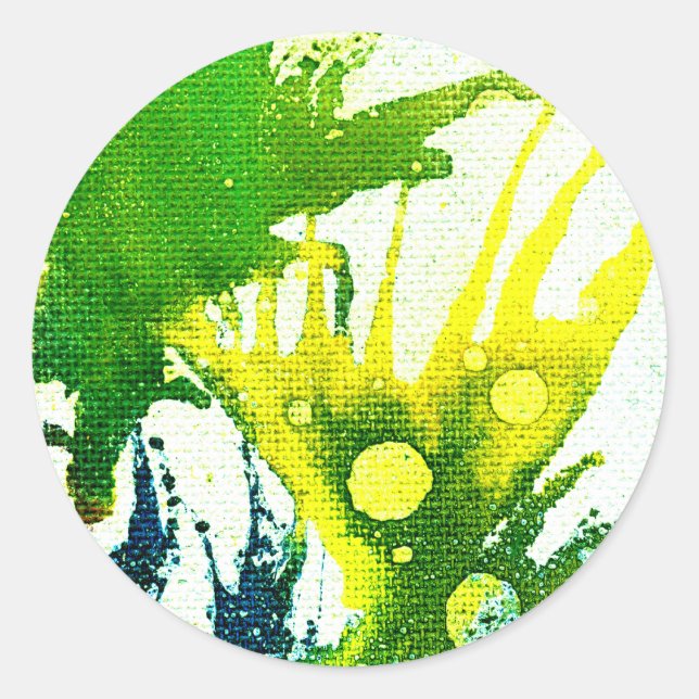 Polychromoptik #2B von Michael Moffa Runder Aufkleber (Vorderseite)