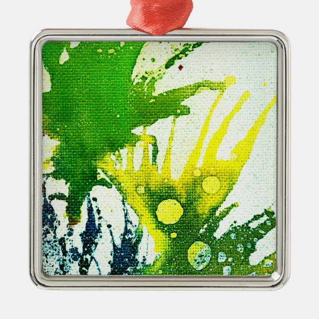 Polychromoptik #2B von Michael Moffa Silbernes Ornament (Vorne)