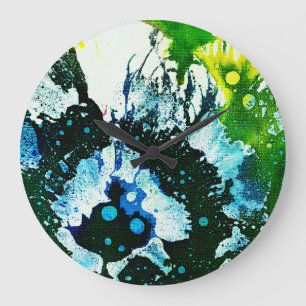 Polychromoptik #2C von Michael Moffa Große Wanduhr