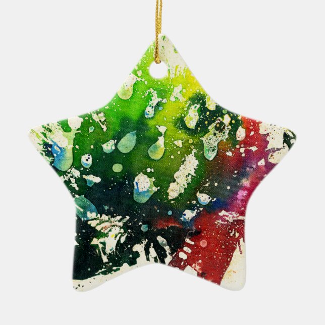 Polychromoptik #4 von Michael Moffa Keramik Ornament (Vorne)