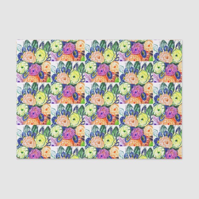 polycromatisch seidenpapier (Vorderseite)