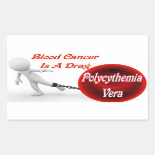 Polycythaemia vera-Blut-Krebs ist ein Widerstand Rechteckiger Aufkleber