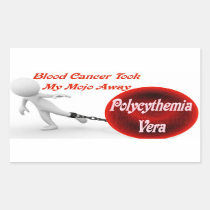 Polycythaemia vera-Krebs nahm mein Mojo Rechteckiger Aufkleber