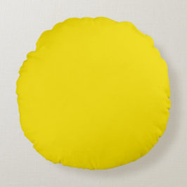Polyester Rundwirbelkissen (16"), gelb Rundes Kissen