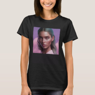 Polygel Farben Wasserfarben Frauen Kostüm Sonnenun T-Shirt