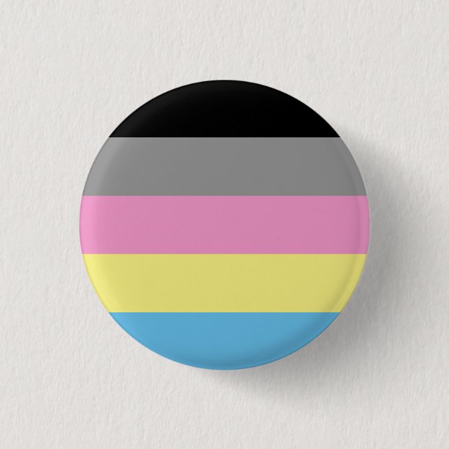 Polygender Flaggen-Abzeichen Button (Vorderseite)
