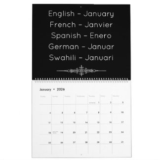Polyglot Passage Multilingual Calendar Kalender