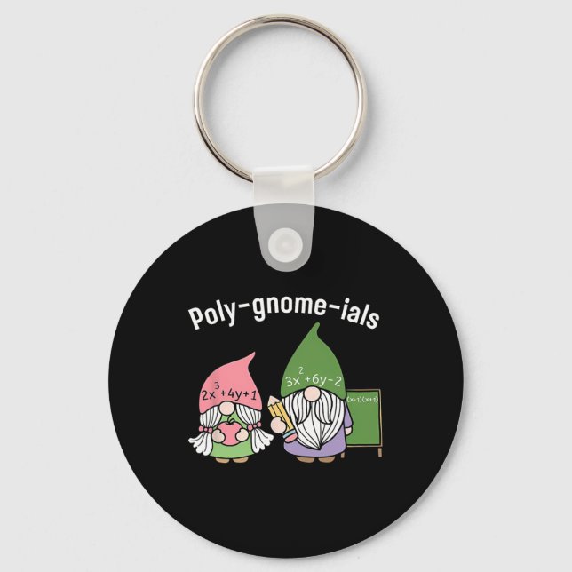 Polygnomeials Math Teacher Schlüsselanhänger (Vorderseite)
