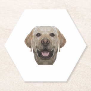 Polygon Dog Daddy Dog Mom Dogfather Labrador Untersetzer