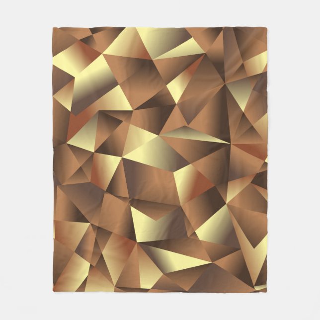 Polygon Hintergrund: Abstrakte Texturkunst Fleecedecke (Vorderseite)