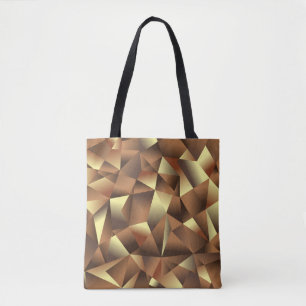 Polygon Hintergrund: Abstrakte Texturkunst Tasche