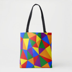 Polygon-Regenbogenmuster Tasche